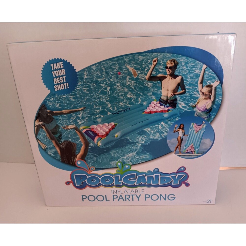 Beer Pong NIB Pool Party Game Pool Candy Inflatable